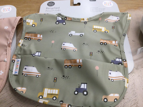 All4Ella - Recycled Waterproof Pouch Bib.  6m +