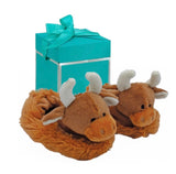 Highland Coo.    Baby Booties.  0-6months