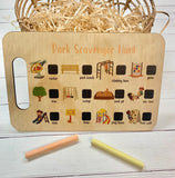 Nature Scavenger Hunt / Park Scavenger Hunt/Chalk board