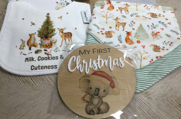 My First Christmas Plaque. Koala