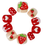 Nails - 3D Fidget Spinner Press on Nails /Strawberry