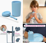 Brightberry Kids Smoothie Cup with Lid and stopper straw