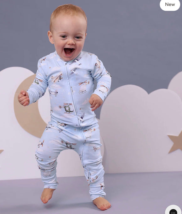 Snuggle Honey -  Taking Flight Organic Convertible Romper