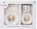 Peter Rabbit - 5 piece Melamine Dinner Set