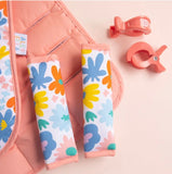 All4Ella Pram Harness Covers and Pram Pegs - Bright Flowers