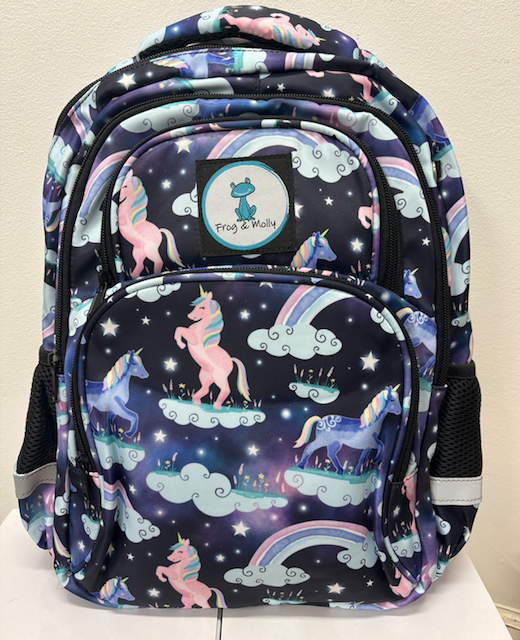 Frog and Molly Back Pack - Unicorns