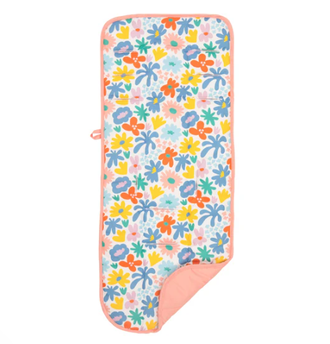 All4Ella Reversible Pram Liner - Bright Flowers