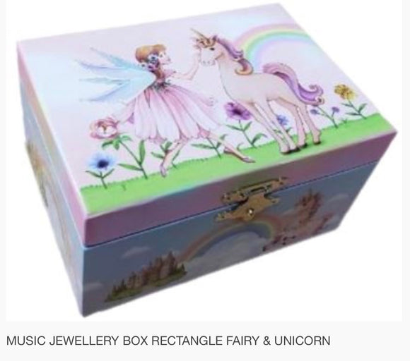 Musical Jewellery Box - Fairy/Unicorn