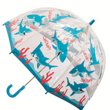 Bugzz Clear PVC Birdcage Umbrellas - Shark- Dinosaur -Princesses - Ladybug